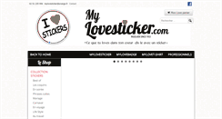 Desktop Screenshot of mylovesticker.com